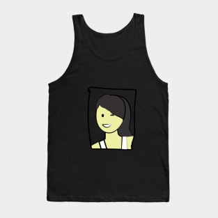 woman with Adam's apple Tank Top